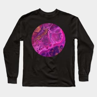 Pink Passion / Acrylic Pouring Long Sleeve T-Shirt